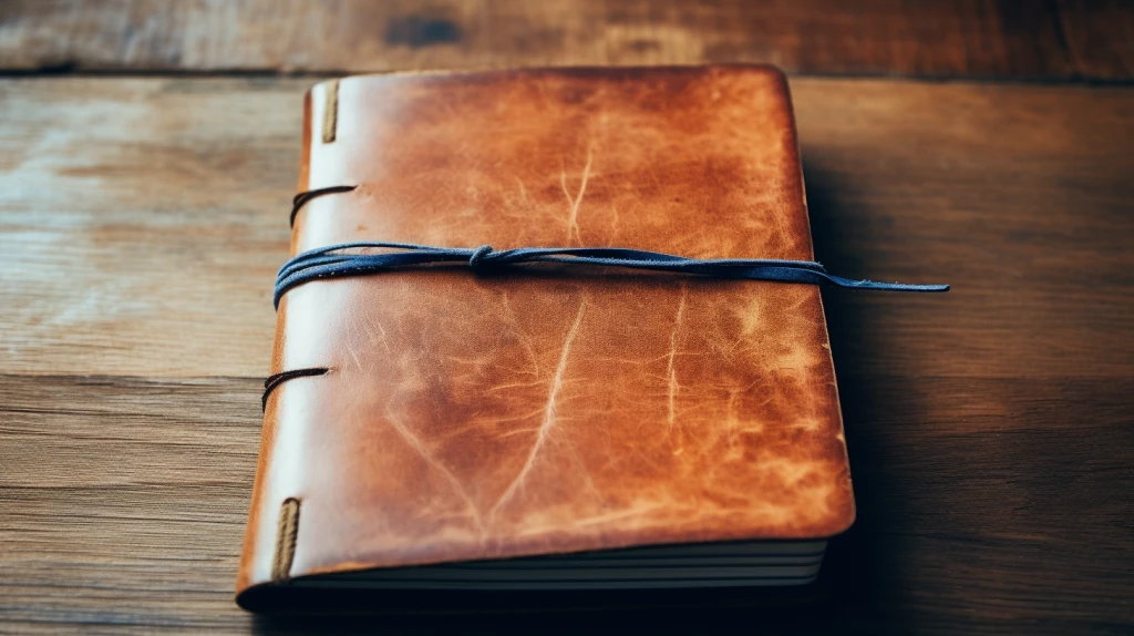 Personalized leather journal
